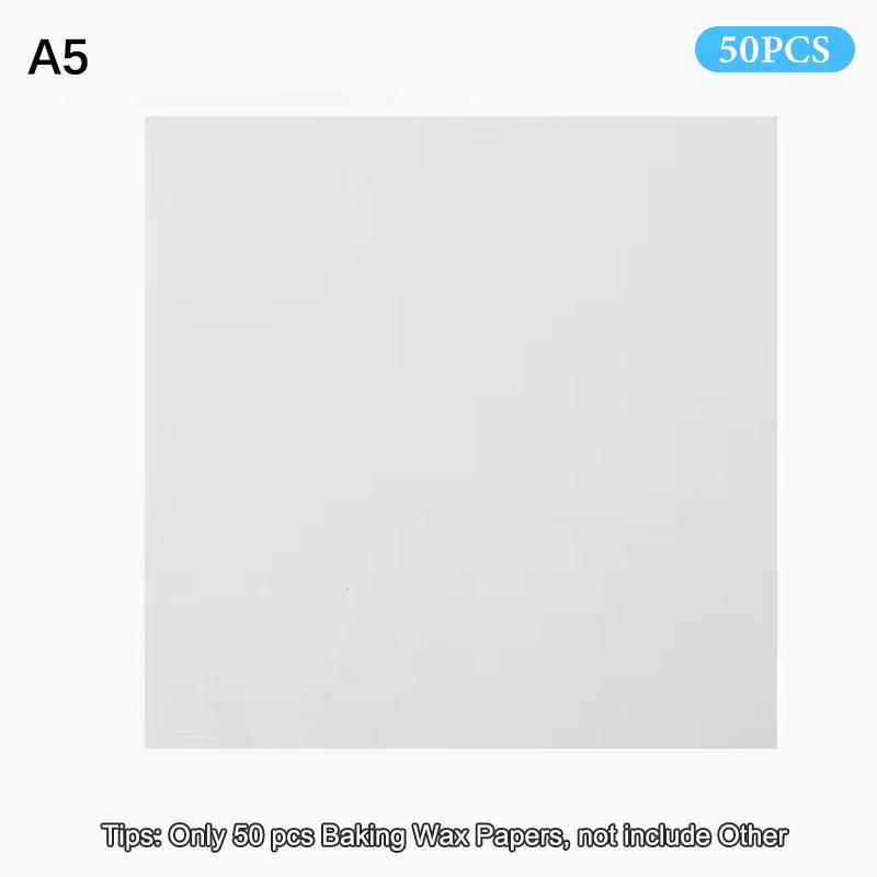 50Pcs Food Grade Baking Wax Paper Strawberry & Floral Patterned Paper Squares Non-Stick Cake Burger Chips Wrapping Papers