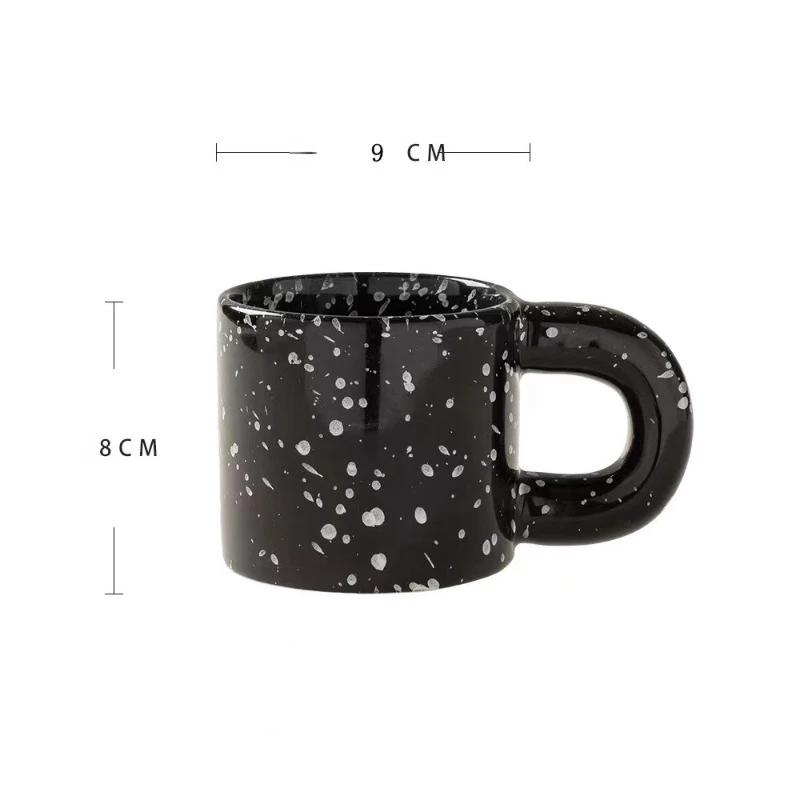 Household Water Cup Drinkware Coffe Ceramic Cup Simple Espresso Cups Spotted Mug Porcelain Coffee Cups Personalized Gifts Gift
