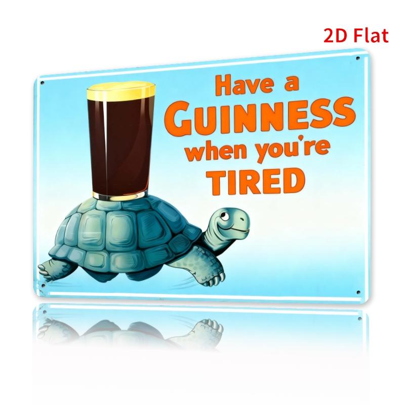 Vintageinspired 1936 When YouRe Tired Have a Pint of Guinness signs  Metal Sign Iron Wall Art for Home  Office Decor 20x30cm（7.8x11.8inch）