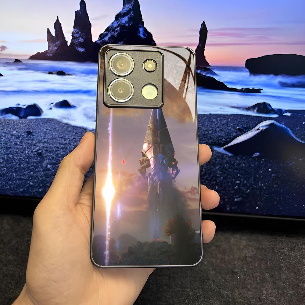

N7 Mass Effect Phone Case for Xiaomi 14 13 12 11 13t 12t 11t POCO M6 M5 X6 X5 F6 F5 Ultra Pro Lite 5G glass Cover POCO X5 5G