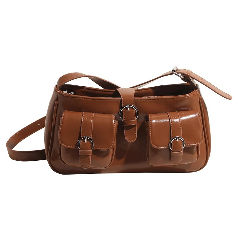 Retro high-end underarm bag women's commuter small square bag new spring and summer fashion casual shoulder messenger bag