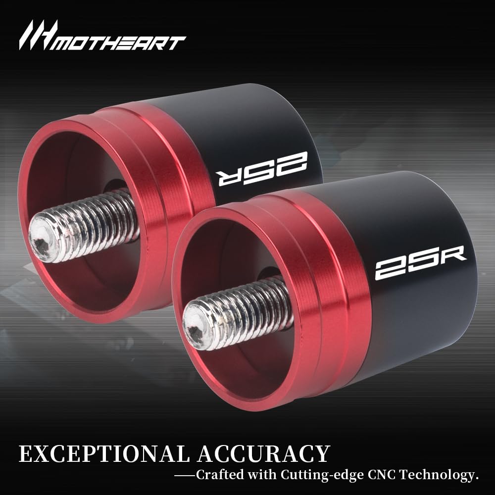 MotHeart Motorcycle Bar End Sliders Fit Ninja 25R 2021-2022 Motorcycle Handlebar End Protector Motorcycle