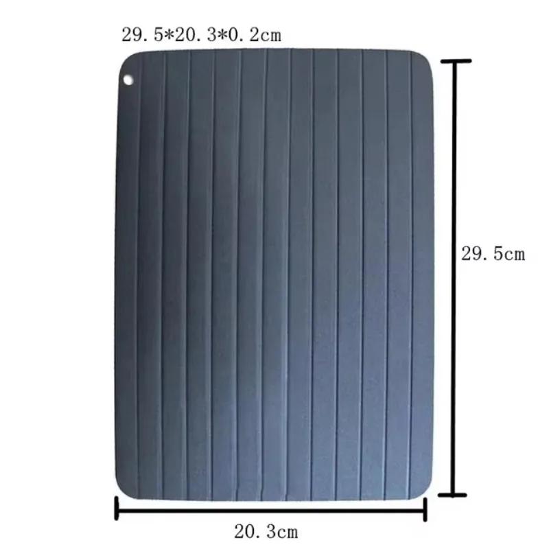 1 stk Hurtigtinebrett Hurtigtining Frosset Mat Kjøtt Frukt Hurtigtineplate Bord Tinebrett Tine Master Kitchen Gadgets