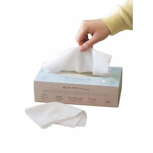CB JAPAN Carari Cleaning Cloths, Absorbent Microfiber, 12-Pack, 23 X 23 Cm, Edgeless, Quickly Absorbs Water and Dries Quickly, Microfiber Tissue Cloth