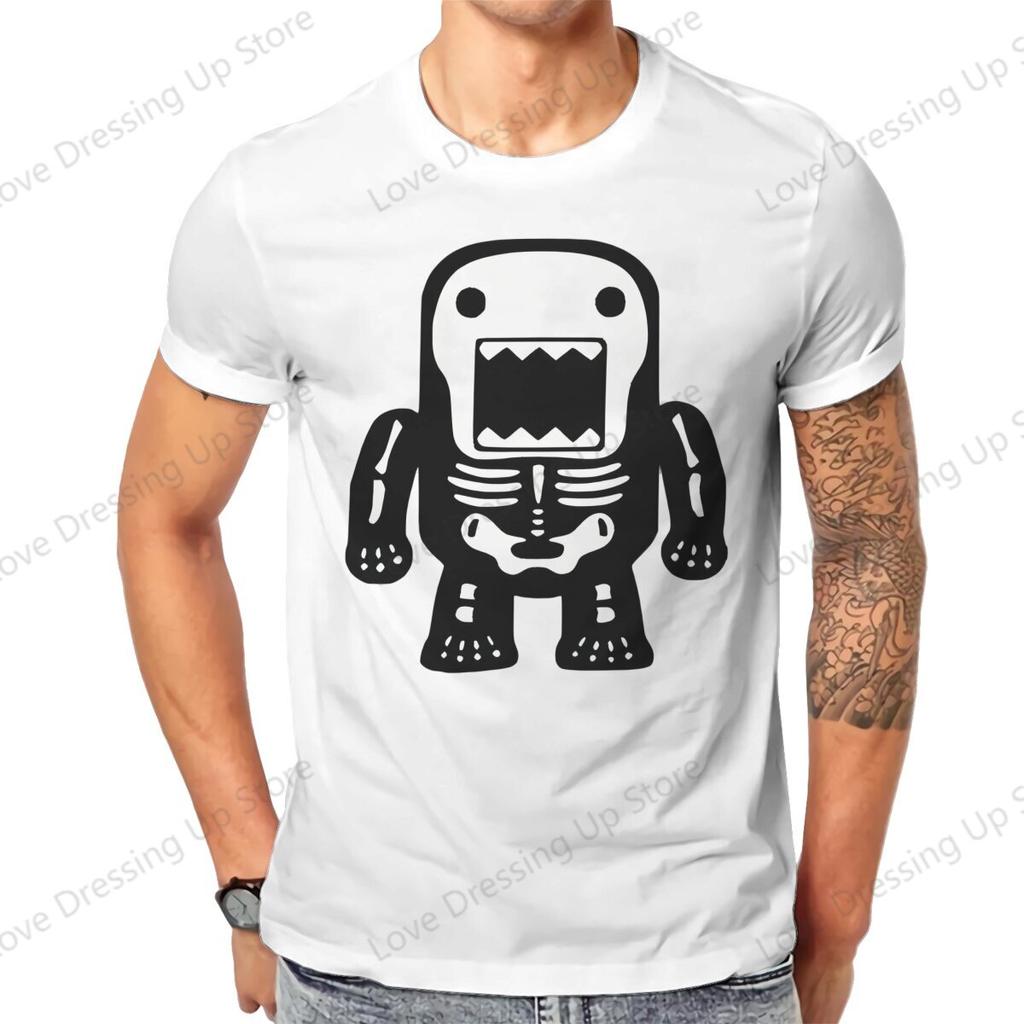 Halloween Anime Domo Kun T Shirt Graphic Oneck Cotton Short Sleeve