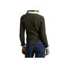 Polo Ralph Lauren Solid Color Single-Breasted Round Neck Long Sleeve Knit Sweater Women sweater Olive WMPOSWENDW20355-300
