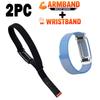 New Nylon Weave Bicep Strap for Google Fitbit Air Band Fitness Tracker Replacement Armband/Wristband for Google Fitbit Air Strap