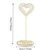 10Pcs Gold /Rose Gold Table Number Stands Stable Base Name Card Holder  Wedding Party