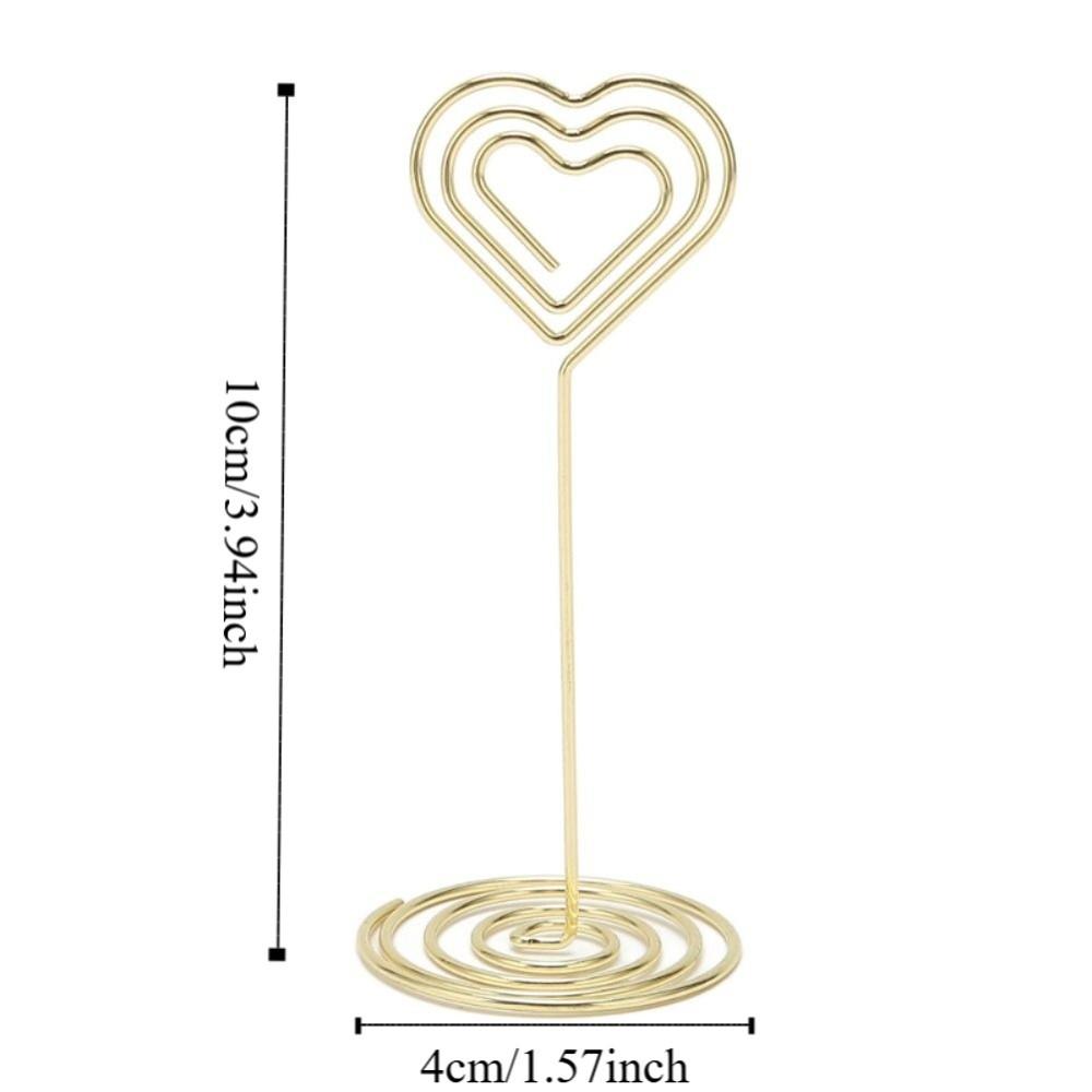 10Pcs Gold /Rose Gold Table Number Stands Stable Base Name Card Holder  Wedding Party