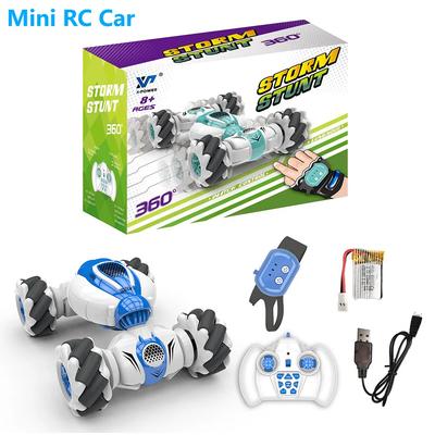 2.4G 4WD Car Toy  Mini RC Stunt Car Gesture Sensor Electric Rotation Twist Stunt Drift Vehicle Toy Gift for Kids