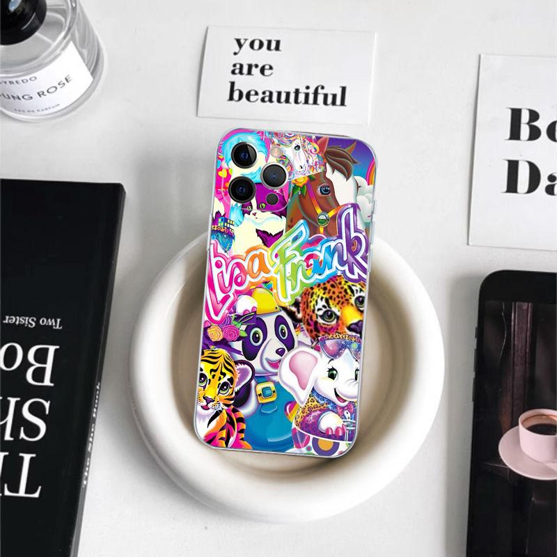 Lisa Frank Art Phone Case For iPhone 16 15 14 11 12 13 Mini Pro XS Max Cover 6 7 8 Plus X Funda Shell