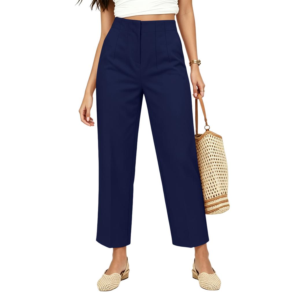 Women's Straight Leg Casual Long Pants for Everyday Wear