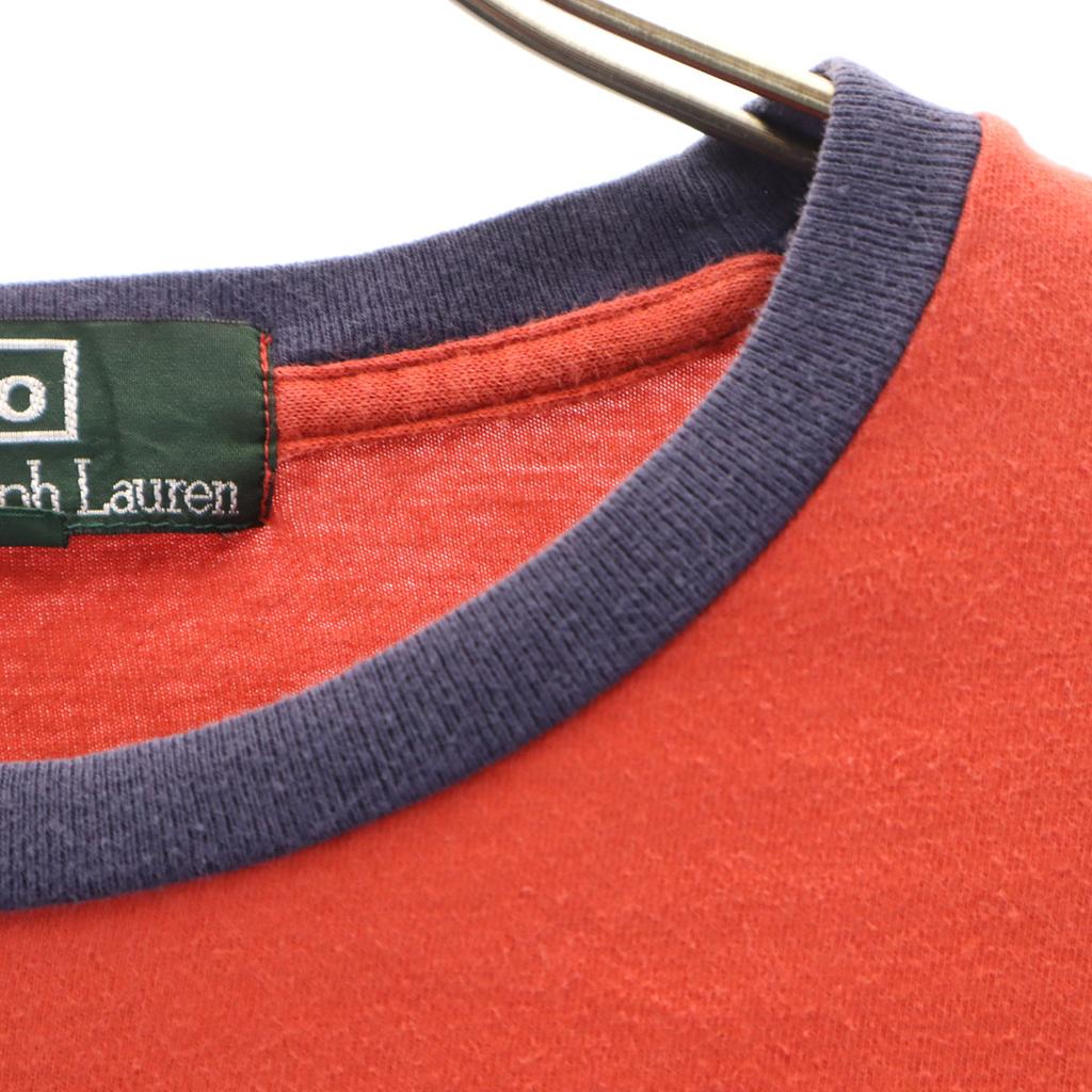 Polo by Ralph Lauren 80s Vintage Green Tag Boys Short sleeve ringer T-shirt Kid's Used