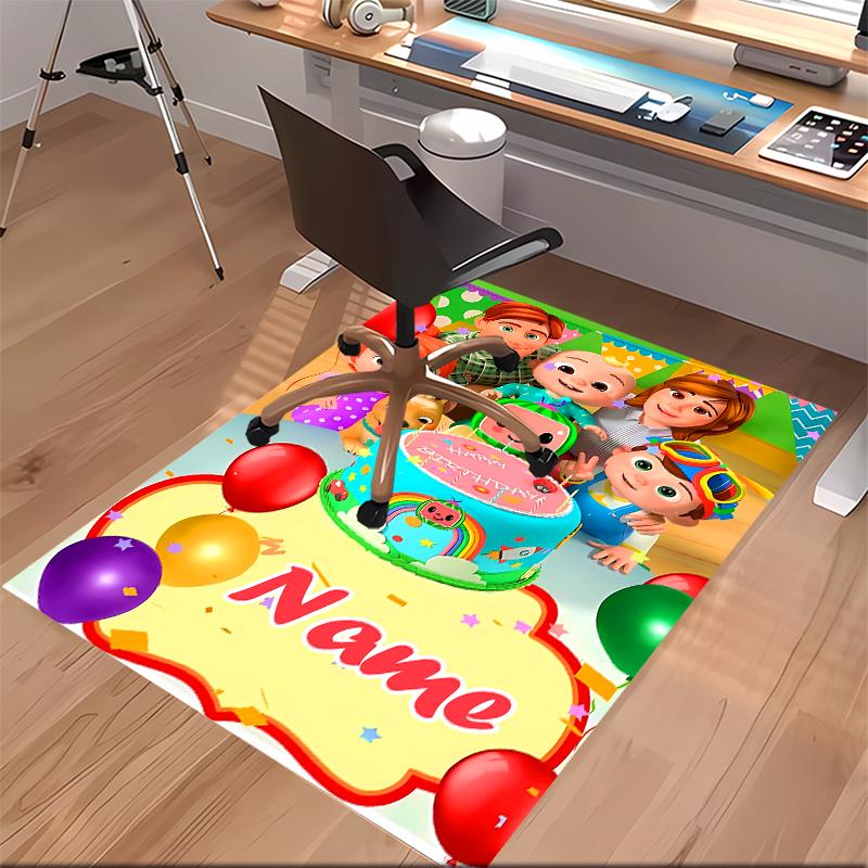Custom personalization CoComelon - Dance Party Print Area Rug - Soft, Washable Non-Slip Indoor Mat,Living Room,Home&Office Decorative Rug