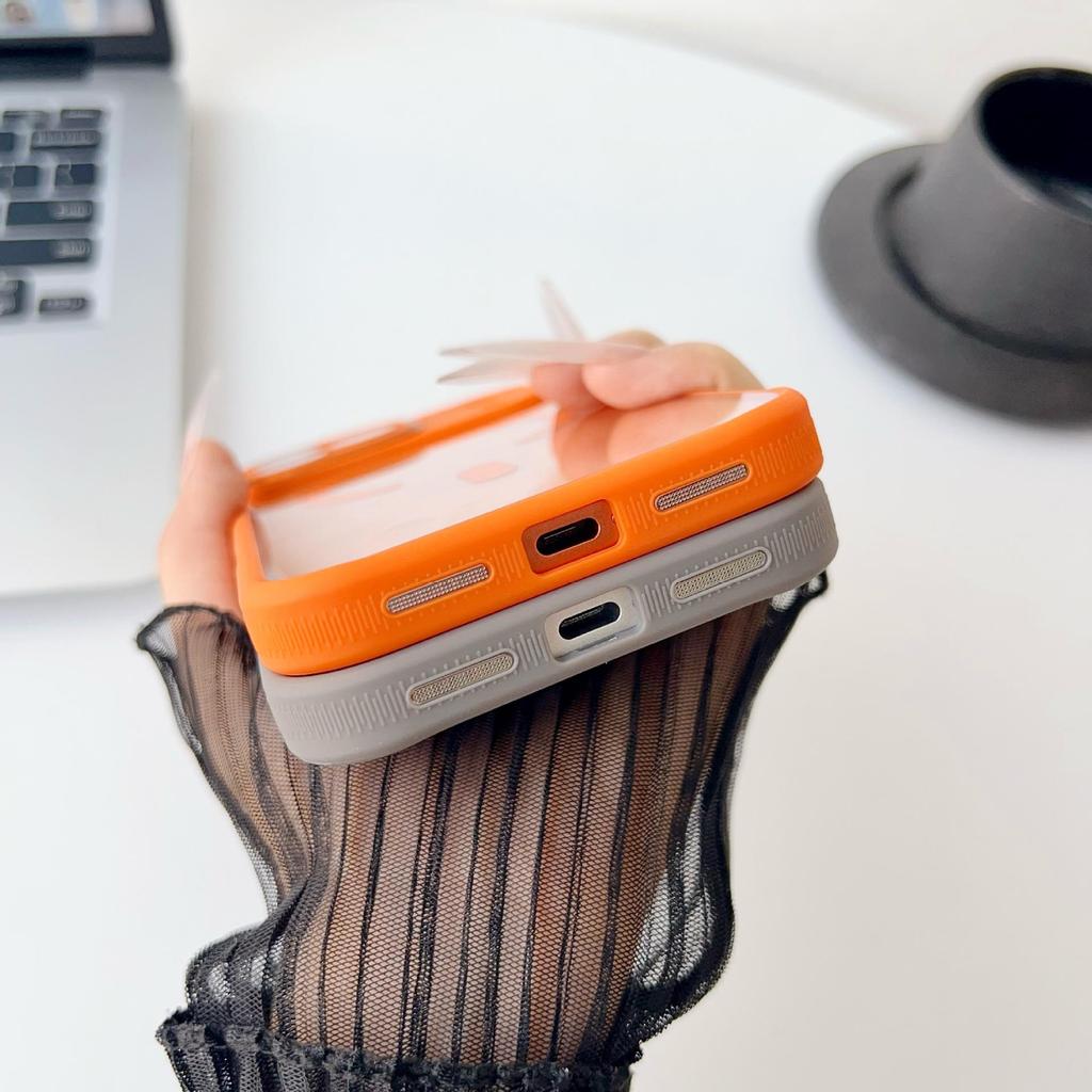 Stylish Magnetically Absorbing Transparent Case for iPhone 17 Pro Max/15 Pro/16