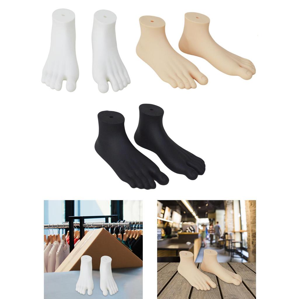 2 Stück Schaufensterfuß-Displaymodell Mannekin-Füße Sandale Fußformen Geschäft Knöchel