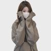 Women's Retro Fleece Sweatshirt - Korean Style Hooded Print for Autumn & Winter