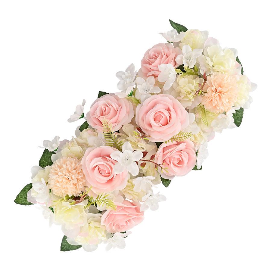 Wedding Flower Row Simulation Silk Flower Finished Flower Decoration L Eucalyptus Flower Row Runway Road Guide Wedding Flower Arrangement
