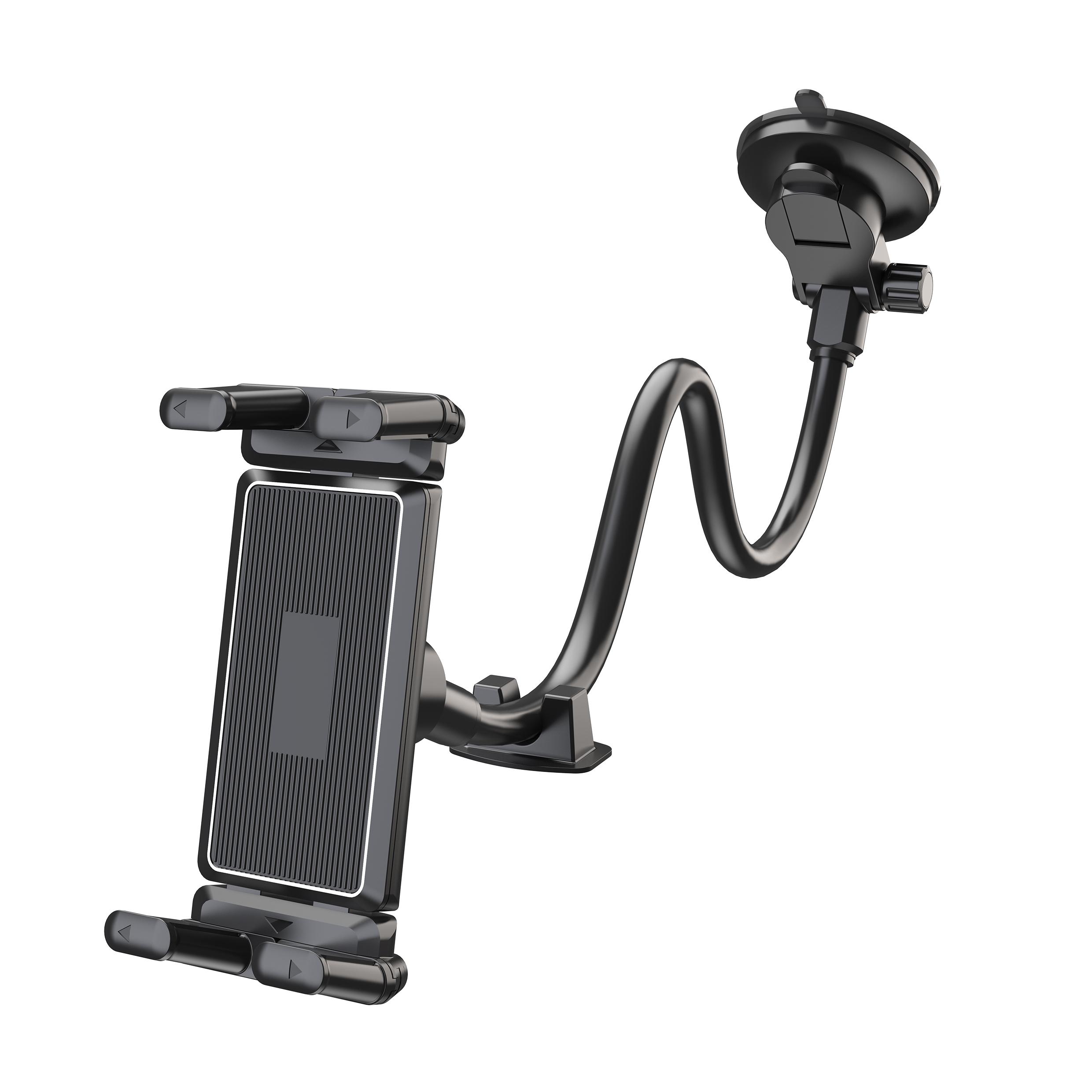 

Dashboard Tablet Holder for Car Suction Cup Car Windshield Mount with Large Clamp for All 5 -15 Tablet and phone Devices чорний