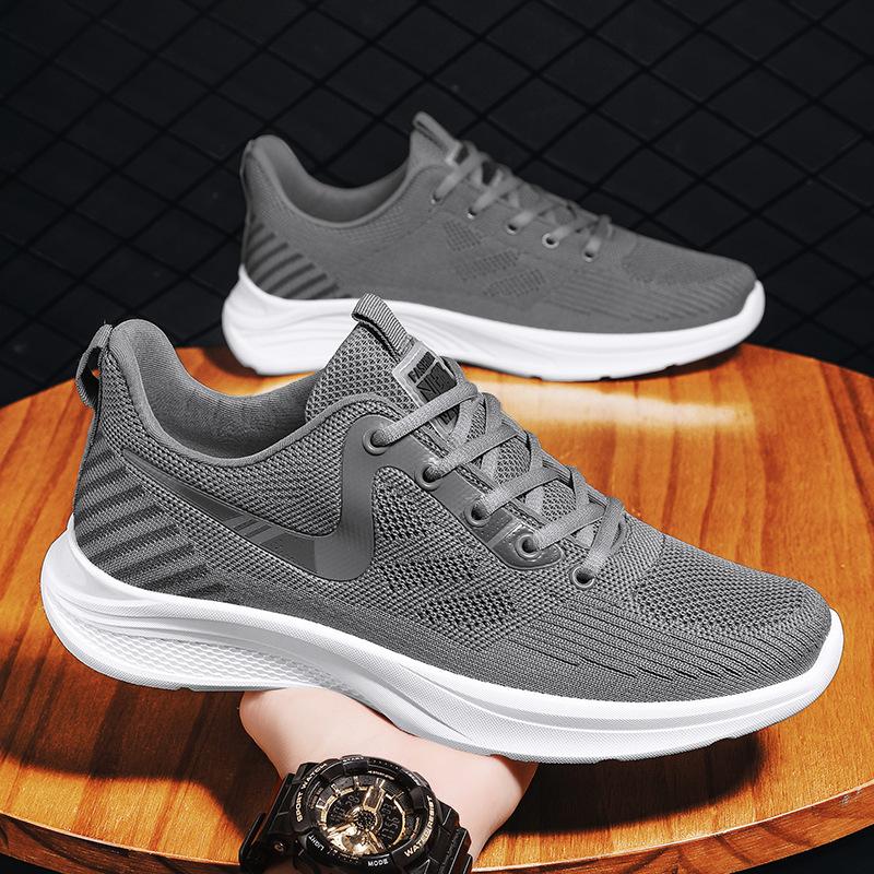 Spring and Autumn Middle School Students Lightweight Breathable Fly-woven Casual Shoes Women's Shoes Running Shoes Women's Travel Shoes Sports Women