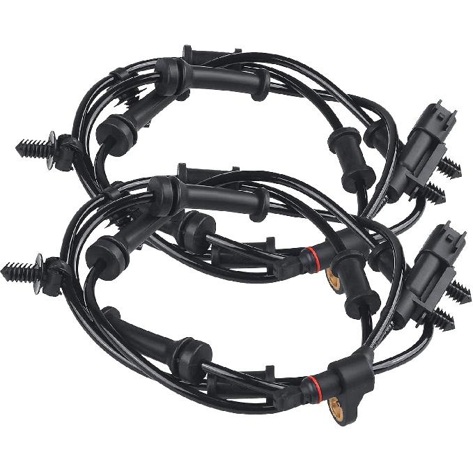 2 Pcs ABS Wheel Speed Sensor Compatible with Jeep Wrangler 3.6L 3.8L 2007 2008 2009 2010 2011 2012 2013 2014 2015 2016 2017, Replacement for