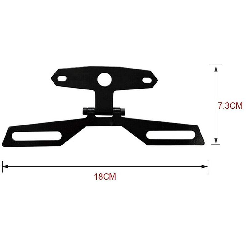 General Folding Tail Lamp/License Plate Bracket Metal Motorcycle Accessories
