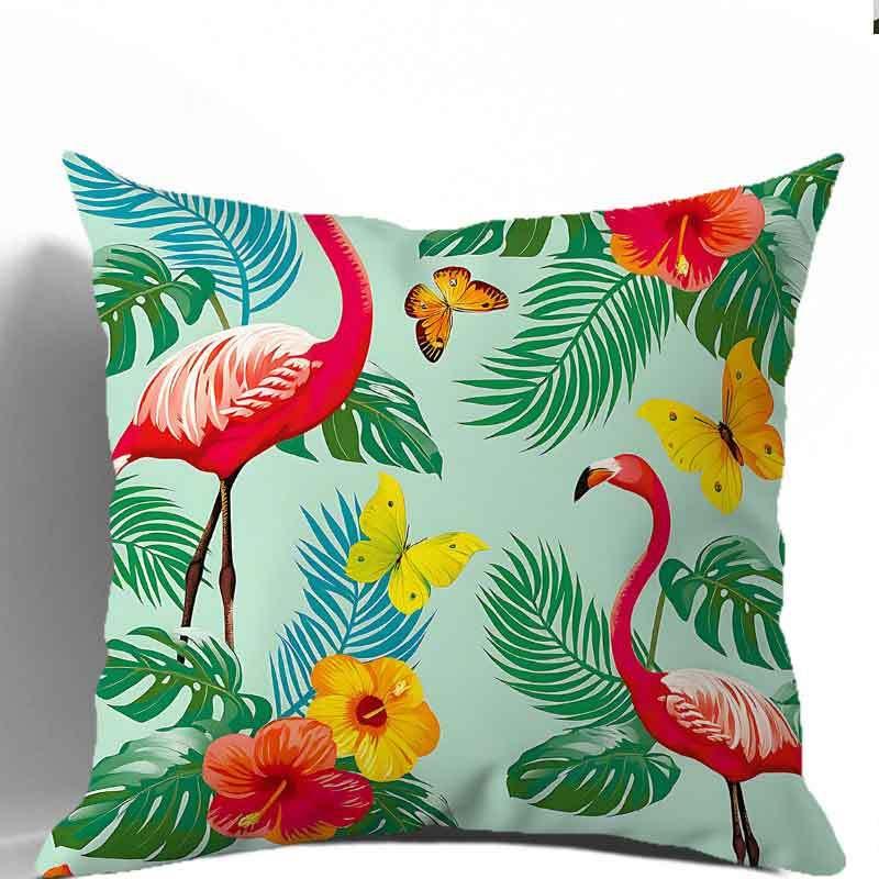 1/4pcs Tropical Flamingo Throw Pillow Covers Summer Hawaiian Style Cushion Cases for Home Sofa Decor Cushion Cover