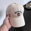 Cute Bear Embroidered Baseball Cap Children Spring And Summer Face Small Soft Top Versatile Wide Brim Cap Men'S Trendy Brand