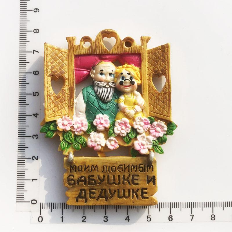 Russia 3D Fridge Magnet Tourist Souvenirs Refrigerator Magnetic Decoration Articles Collection Handicraft Gift