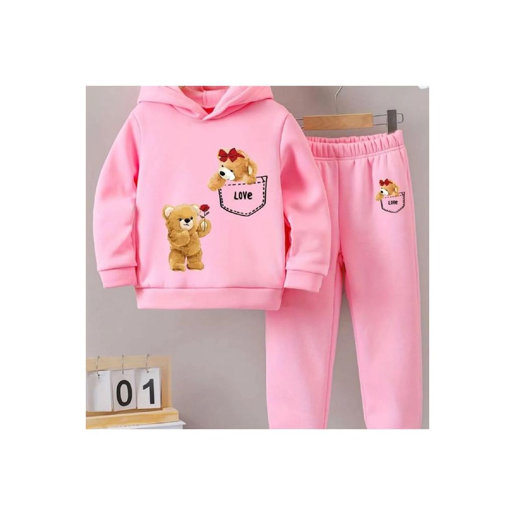 Love Tenicik Printed 3 Yarlik Six Pine Pink Children Support Support