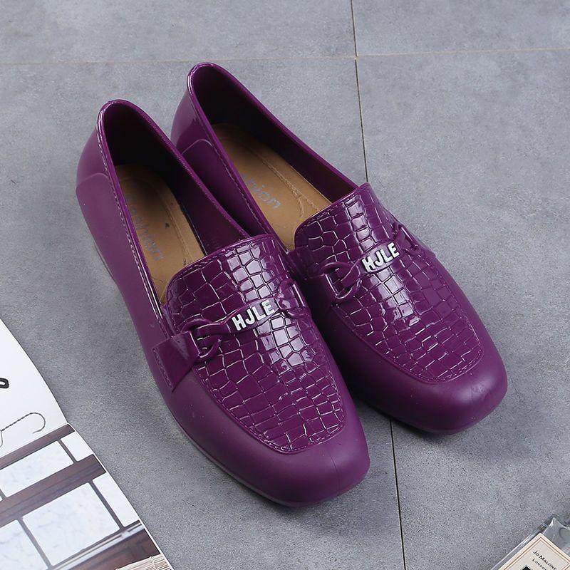 Женские низкие нескользящие водонепроницаемые резиновые сапоги для моды и работы 40 1385₽