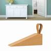 Wooden Door Stopper Prevent Slip Shock Absorbing Quiet Beech Wood Floor Door Stop with Band for