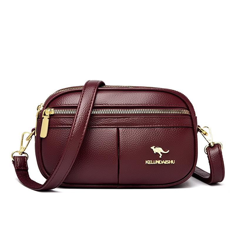 Crossbody Phone Bag, Women's Single-shoulder Bag, Simple and Elegant, Middle-aged Mom's Small Square Bag