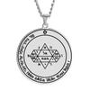 Zegel van Salomo 44 Jupiter Mars Mercurius Maan Saturnus Zon Venus Amulet Roestvrij Staal Hanger Ketting