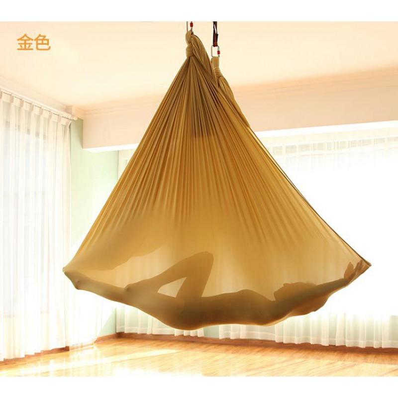 Aerial Yoga Hammock With Elastic Fabric Studio Home Use 2.8m Wide Anti-Slip Suspension Equipment