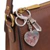Long Time Use Natural Stone Heart Shaped Photo Frame Keychain Resistant Wear Tear Ideal Meaningful Carry Item Gift