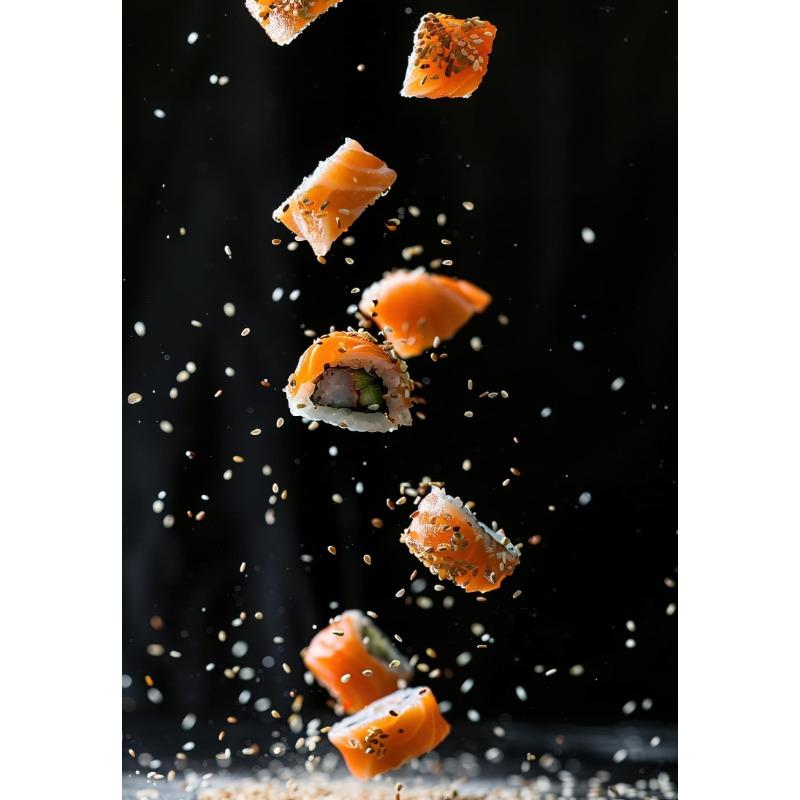 Japanese Sushi Cuisine Art Posters Minimalist Japanese Food Prints Canvas Painting Restaurant Wall Picture Kitchen Decoration