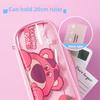 Transparent Pencil Organizer With High Capacity For Elementary School Students