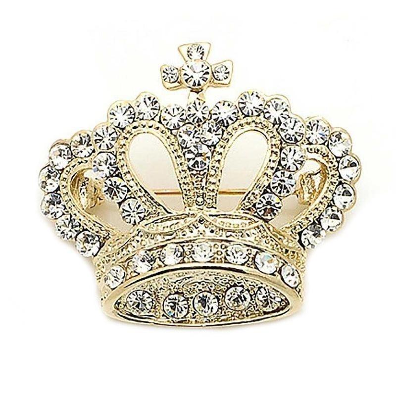 Fashion Elegance Women Crown Shape Princess Brooch Dress Pin