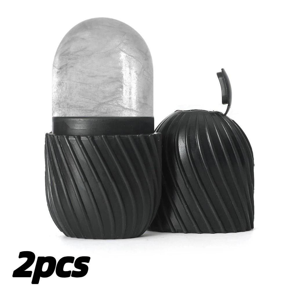 2pcs Soft Silicone Material Silicone Ice Roller Massager Eye Area Massager  Puffiness Relief чёрный