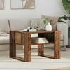 Coffee Table with Storage Reclaimed Wood Look 66 X 53 X 45 Cm Wood Based Material