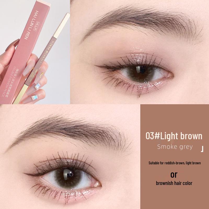 Helen Liren Doppelseitiger Augenbrauenstift: Wasserfest, Wischfest, Schweißfest, Langanhaltende Farbe.