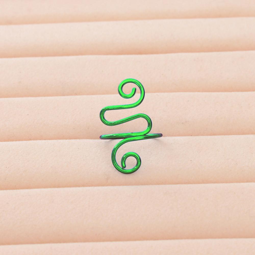 1PCS Knitted Sweater Ring Wrapped Hook Knitted Ring Electrophoretic Color Hook And Thread Auxiliary Ring