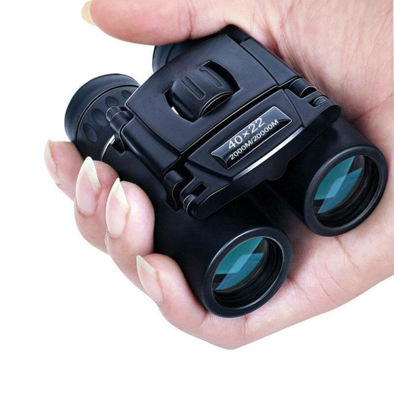 Powerful HD Long Range Binoculars, Mini Folding Binoculars, BAK4 FMC Optics for Hunting, Outdoors, Camping, 2000m, 40x22