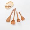 Wooden Spatula Non Stick Cookware Wood Utensils Cooking Long Handle Flat Frying Inclined Spatula Cooking Soup Spoon Rice Spoon