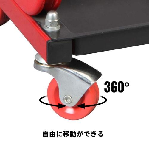 BIG RED Seat Creeper Work Chair, Roller Seat, Mechanic Seat, Working Chair, Tool Chair with Casters and Tray, Tool Cart, Tool Storage, TRJ6300