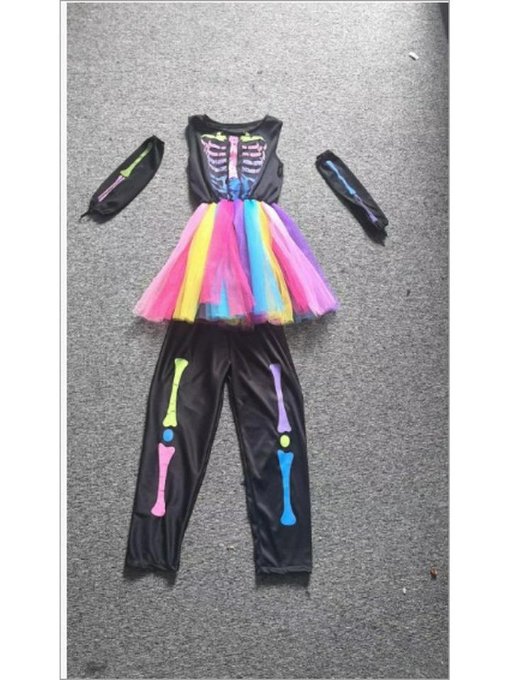 Halloween Vampire Skeleton Baron/Baroness Costume for Parties