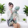 60-100 cm Peluche Alieno Cartone Animato Creativa Statuina Alieno dalla Testa Grande Regalo di Compleanno per Ragazzo Divertente Decorazione per la Casa Cuscino Peluche Alieno