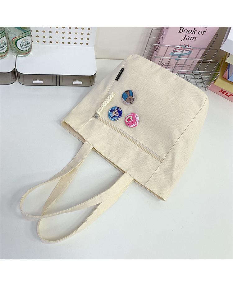 Canvas bag women's 2025 summer new bag shoulder bag handbag premium tote bag student