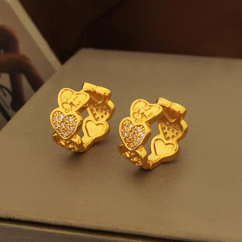 Premium Sense Light Luxury Spring and Summer Earrings Necklace Temperament Retro Earrings Trendy Niche Jewelry